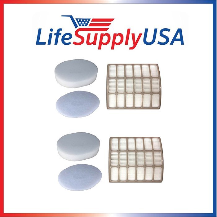 2 HEPA Filter, 2 Foam Filter & 2 Felt Filter; Fits Shark NV80 Models; Part # XHF80 and XFF80 by Vacuum Savings