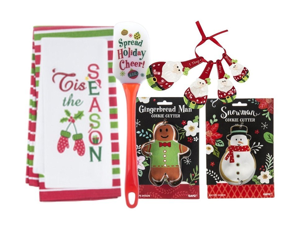 Festive Chiristams Cookie Baking Supplies Bundle (Be Merry) N5