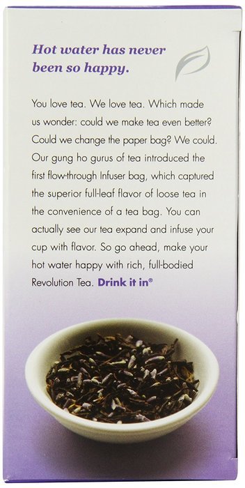 Revolution Tea Black Tea, Earl Grey Lavender, 16 Count (Pack of 6) N5