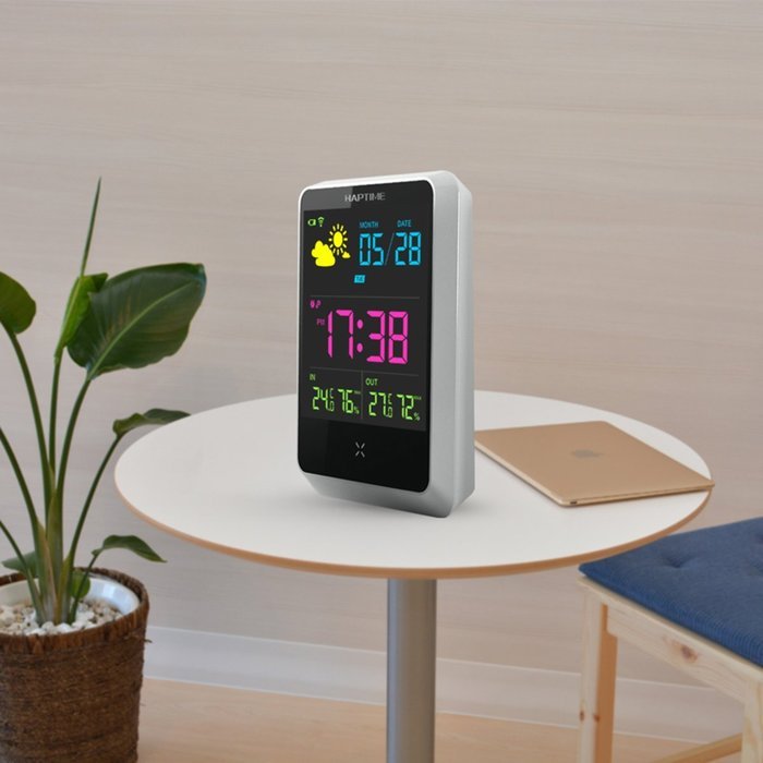 Digital Weather Forecast Station Wireless Sensors for Time/ Indoor ...