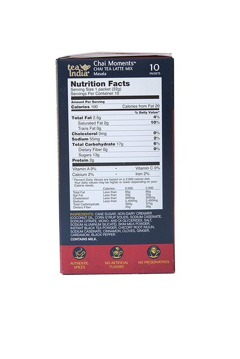 Tea India Chai Moments, Cardamom, 10 Count (Pack of 6) N30