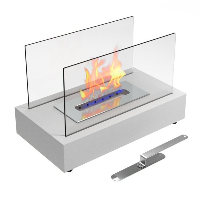 Moda Flame Vigo Ventless Table Top Ethanol Fireplace in Black N10