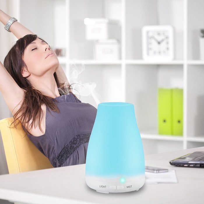 Essential Oil Diffuser, Top Home Dec Aromatherapy Diffuser Portable Ultrasonic Aroma Humidifier with 7 Color Changing... N2