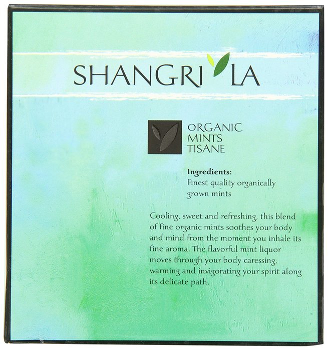 Shangri La Tea Company Organic Tea Sachet, Chamomile Mint, 15 Count N9