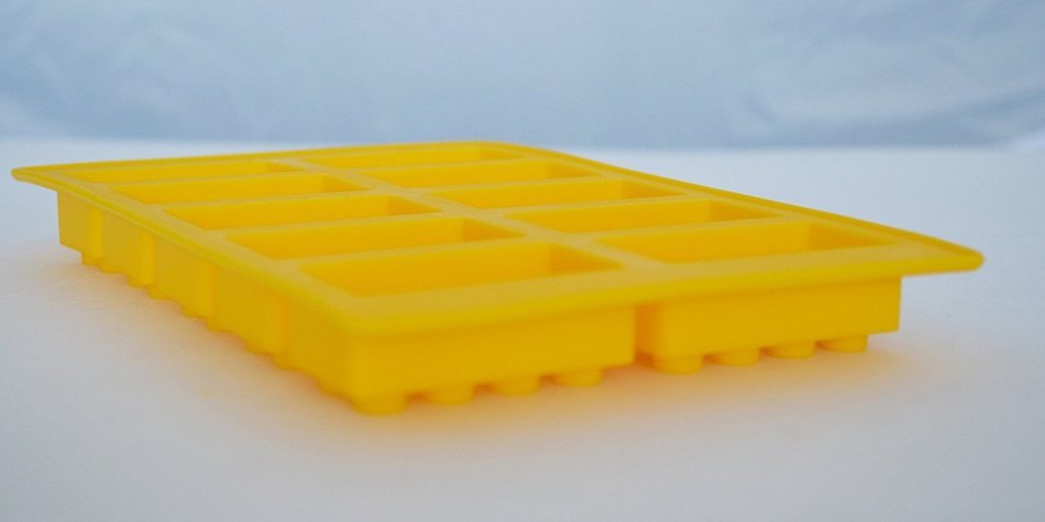 Flyager Silicone Ice Cube Tray Block Bricks Ice Mold Chocolate Mold Cake Jello Mold 10 Large Plaid Building Blocks...
