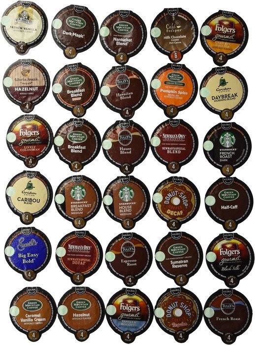 30-count VUE Pack for Keurig VUE Brewers ALL Coffee Variety Pack Featuring Starbucks, Green Mountain, Coffee People...