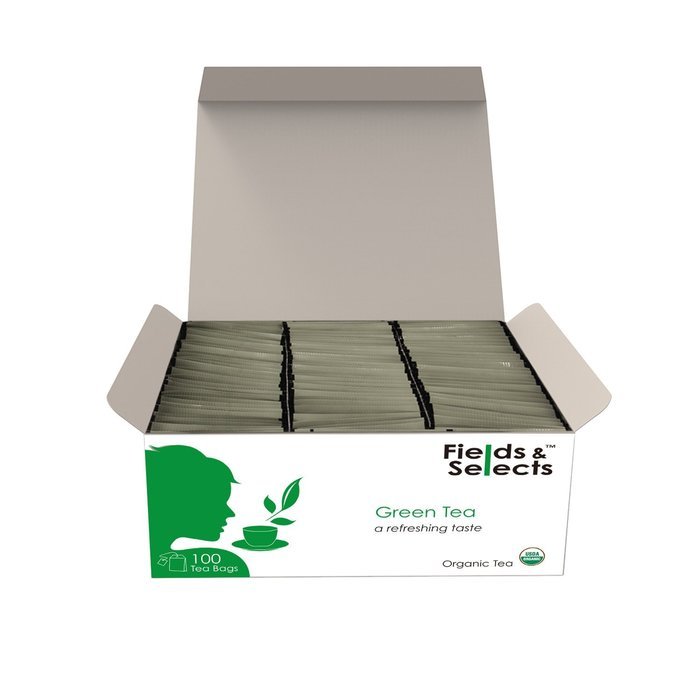 Fields & Selects Earl Grey Organic Tea Bags 100 Count N11