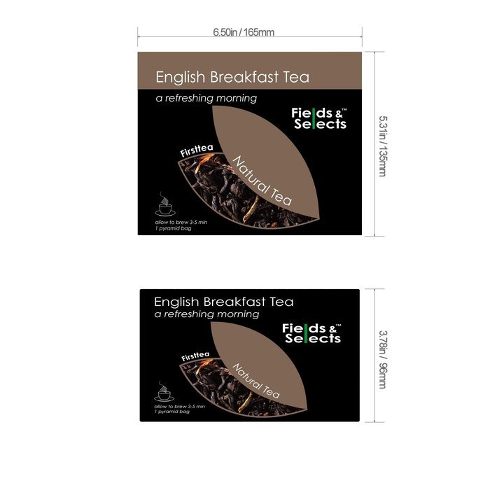 Fields & Selects Earl Grey Organic Tea Bags 100 Count N12