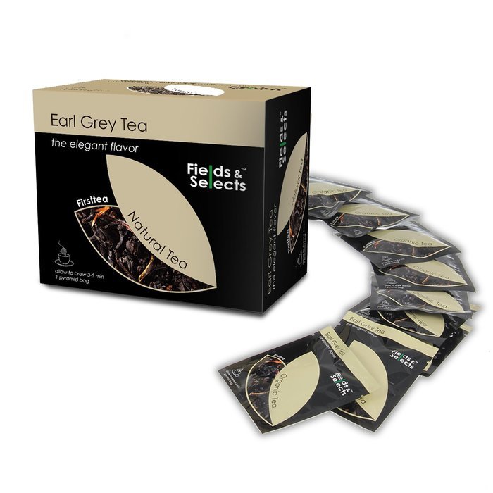 Fields & Selects Earl Grey Organic Tea Bags 100 Count N13