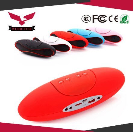 Red iHome Portable Rechargeable Bluetooth Speaker