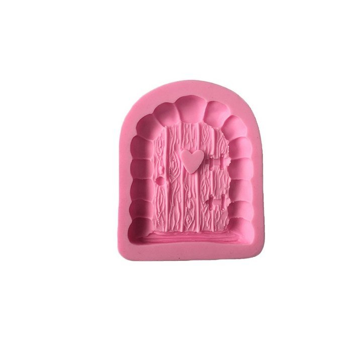 JLHua 3-PCS 3D Elf House Door Silicone Fondant Set DIY Mould Cake Decorating Set N3