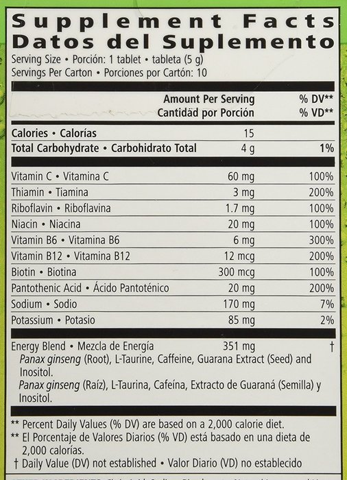 Herbalife Liftoff Tropical Fruit 10 Tabs N22