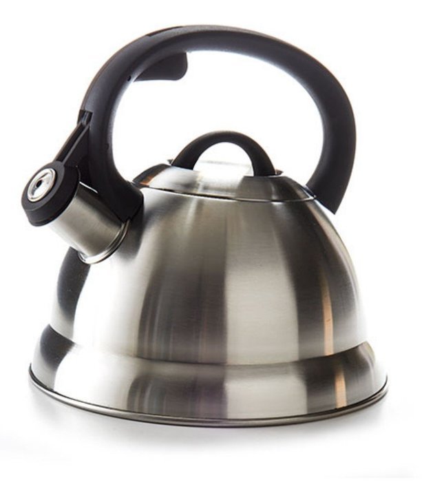 2.5 Qt. Whistling Tea Kettle in Brushed Stainless Steel