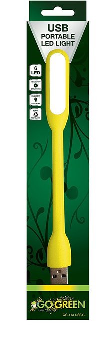 Go Green Power GG-113-USBYL 6 LED USB Light, 6, Yellow N2
