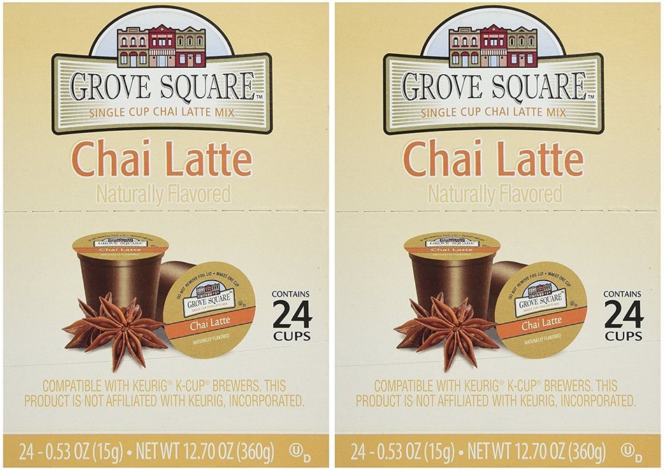 Grove Square Chai Latte, 48-count Single Serve Cup for Keurig K-cup Brewers N5