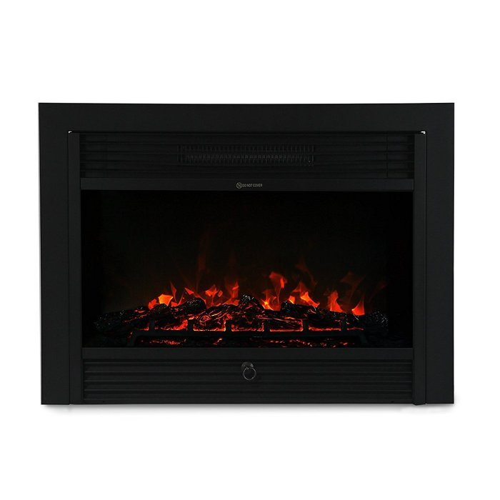 XtremepowerUS 28.5" 1500W 5200BTU Embedded Electric Fireplace Insert Heater W/Remote Control