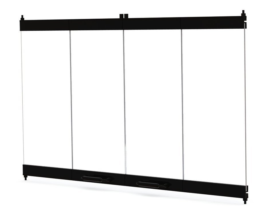 42" Fireplace Glass Door Set To Fit Heatilator Unit N7