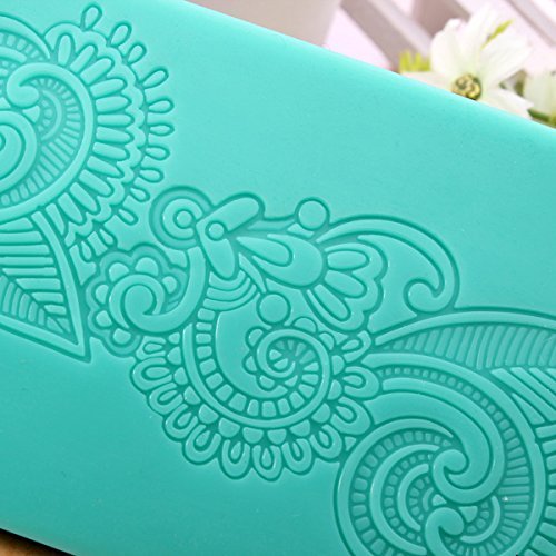 "dipshop Lace Silicone Fondant Mold Cake Decorating Mould Gumpaste Sugarpaste Mold FDA LFGB 960390" shopping N2