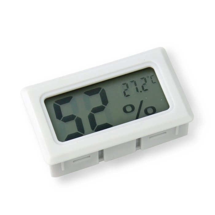 RHX White Digital Temperature Humidity Meter Gauge Thermometer ...