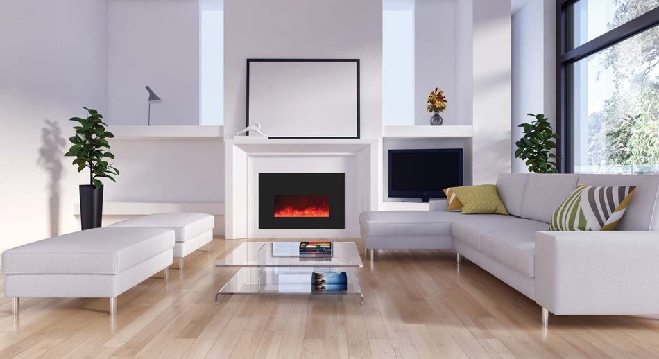 Amantii INSERT-26-3825-BG Insert Series Electric Fireplace with Ember Media Kit, 26 Inch N2