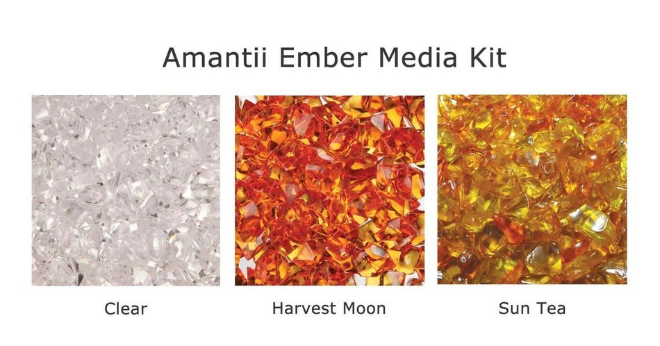 Amantii INSERT-26-3825-BG Insert Series Electric Fireplace with Ember Media Kit, 26 Inch N3
