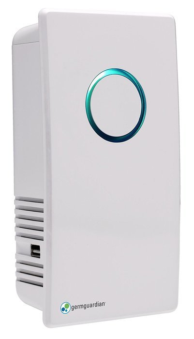 GermGuardian GG1100W Elite Pluggable UV Sanitizer and Odor Reducer, Crystal White N4