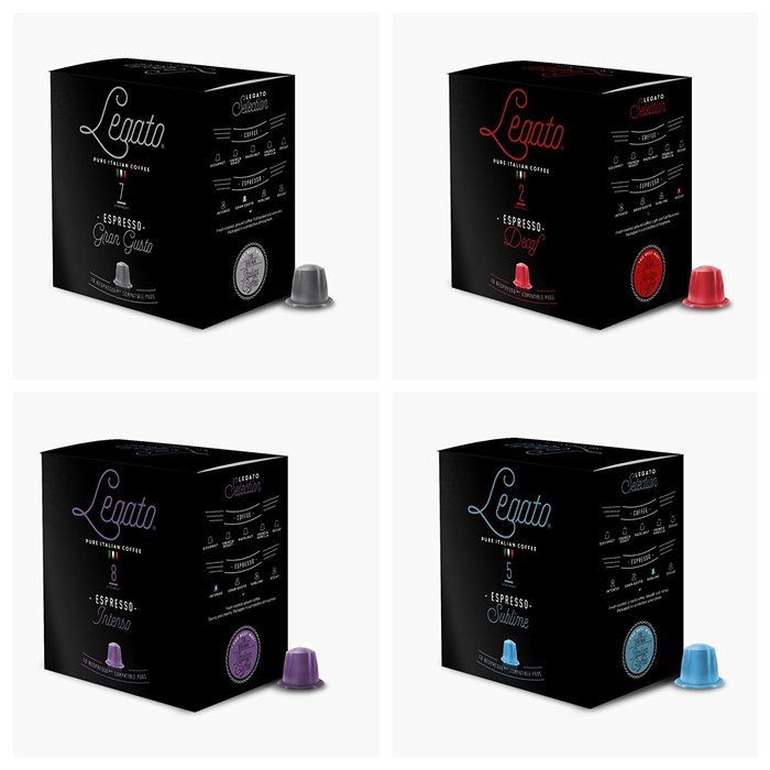 Legato Espresso Capsules - Nespresso Compatible (Decaf) N2