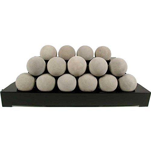 Rasmussen 30 Inch Natural Alterna Fireball Set With Vent Free Natural Gas Black Chassis Burner - Variable Flame...