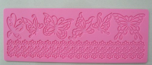 HSE Butterfly Flower shape instant fondant silicone lace mold cake mold baking tools cake decorating tools N2