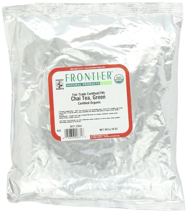 Frontier Chai Tea Certified Organic, Fair Trade Certified, 16 Ounce Bag N8