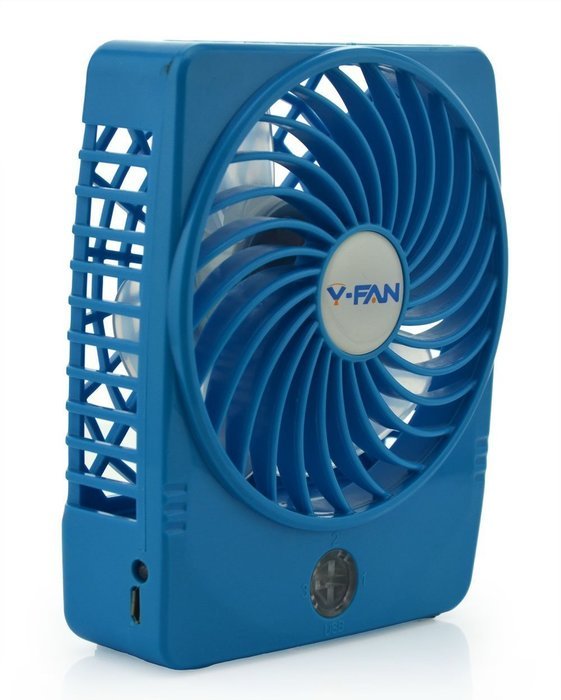 Niceshop&reg; Mini Handheld Square Electrical Portable Rechargeable Fan 3 Speeds Desktop Clip-on Fan Summer Cooler... N4