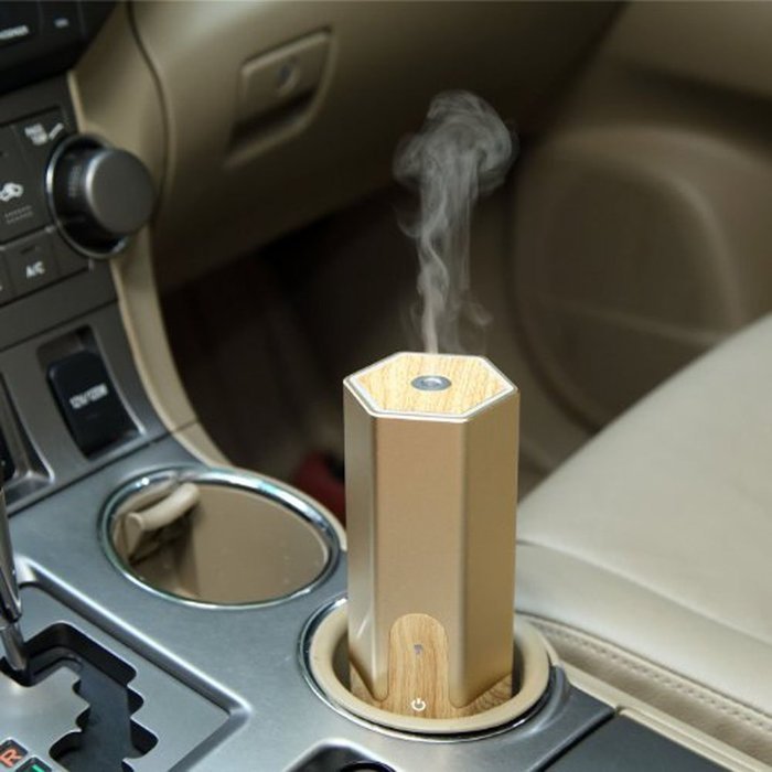 GerTong Car Charger Essential Oil Diffuser, 50ml Mini Ultrasonic Aroma Cool Mist Humidifier with USB Calbe and... N2