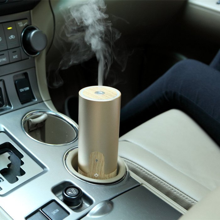 GerTong Car Charger Essential Oil Diffuser, 50ml Mini Ultrasonic Aroma Cool Mist Humidifier with USB Calbe and... N4