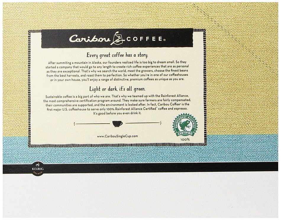 Caribou Coffee Caribou Blend, Keurig K-Cups, 72 Count N4