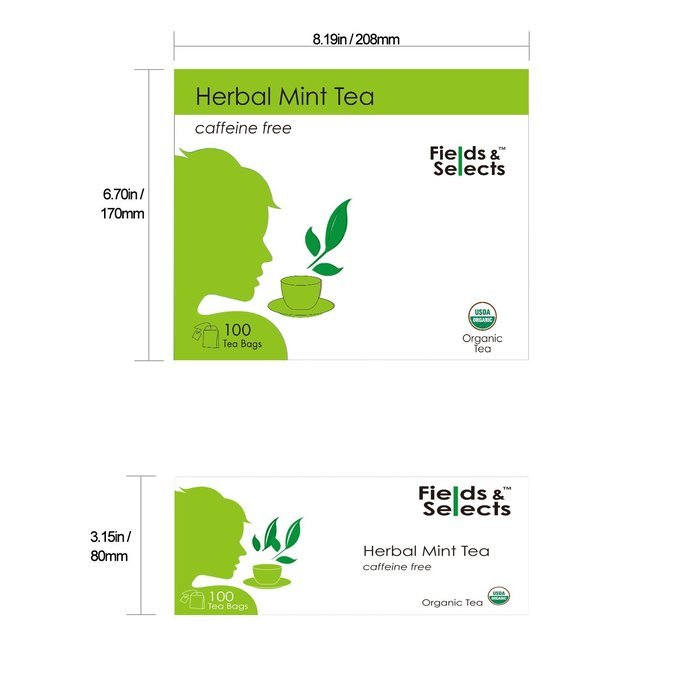 Fields & Selects Earl Grey Organic Tea Bags 100 Count N24