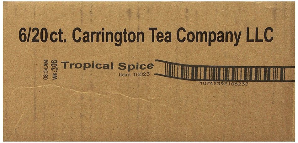 Carrington Tea, Cinnamon Apple, 20 Tea Bags (Pack of 6)