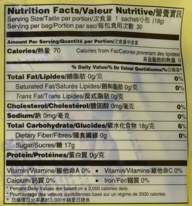Instant Ginger Honey Crystals Pack of 30 Bags - 18 g Sachets - 3 Pack