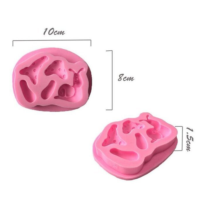 JLHua 3-PCS 3D Elf House Door Silicone Fondant Set DIY Mould Cake Decorating Set N7