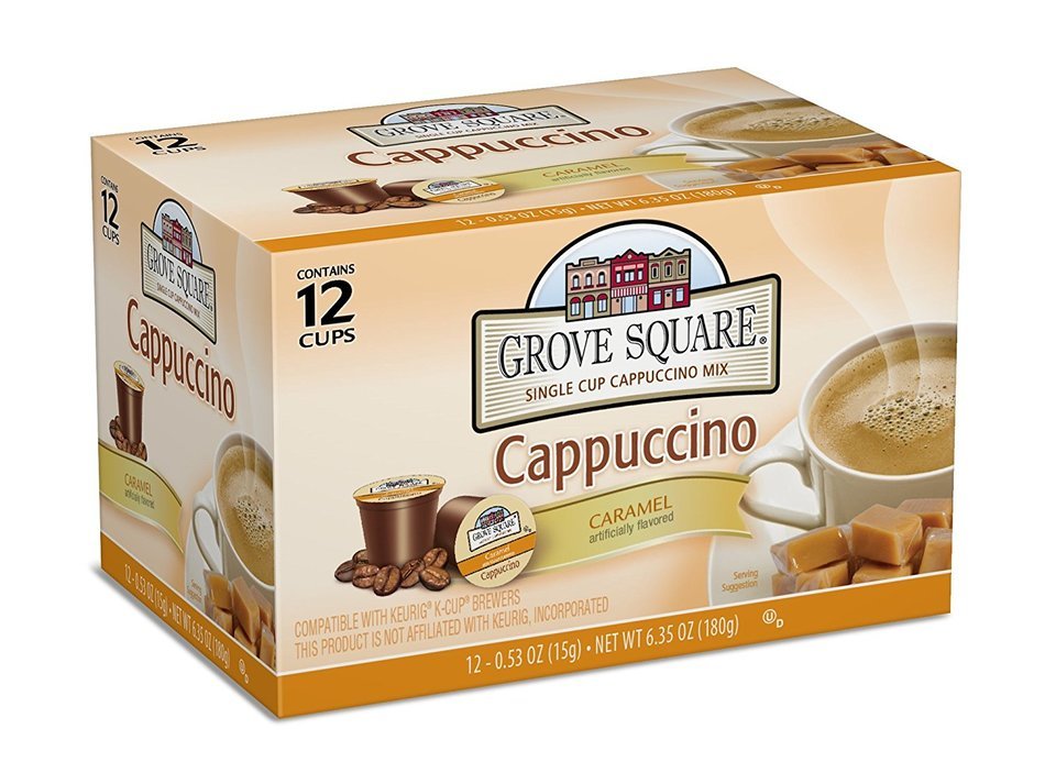 Grove Square Cappuccino, French Vanilla, 24 Count Single Serve Cups N27
