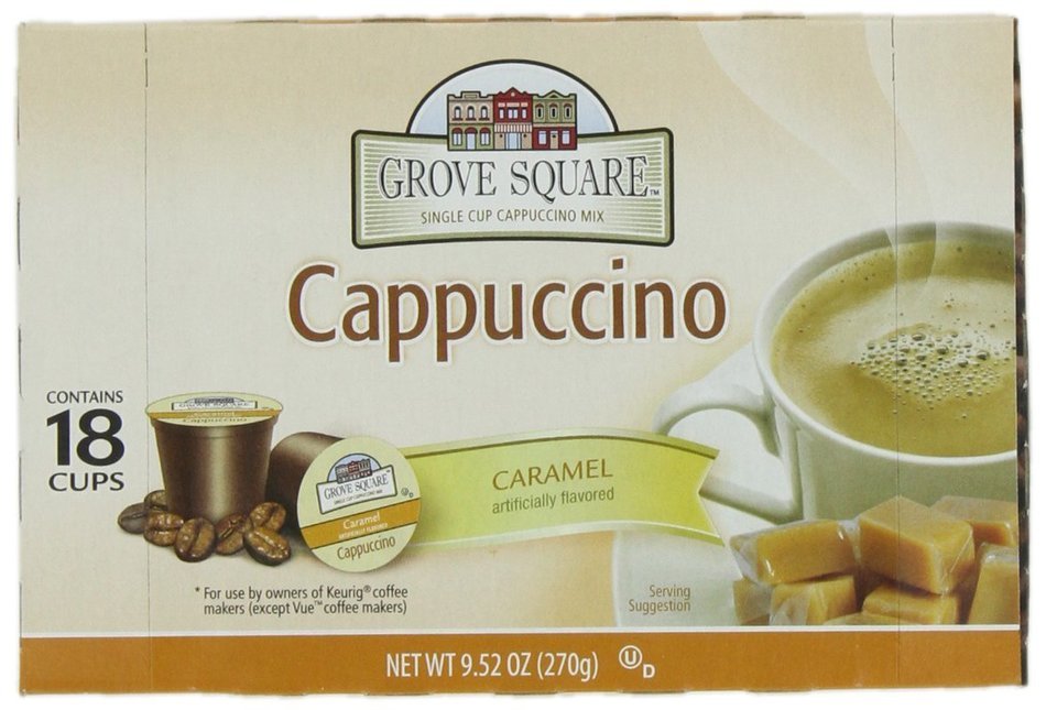 Grove Square Cappuccino, French Vanilla, 24 Count Single Serve Cups N34