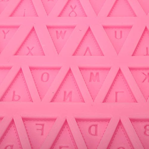 dipshop Flag Silicone Fondant Mold English Letter Gumpaste Sugarpaste Cake Decorating Mold FDA LFGB N6