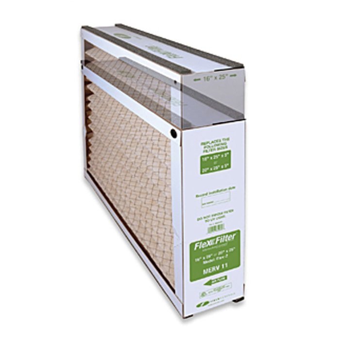 Field Controls 46600404 Flex Filter Model 7 20-Inch x 25-Inch Merv 11 HVAC Filter, Blue
