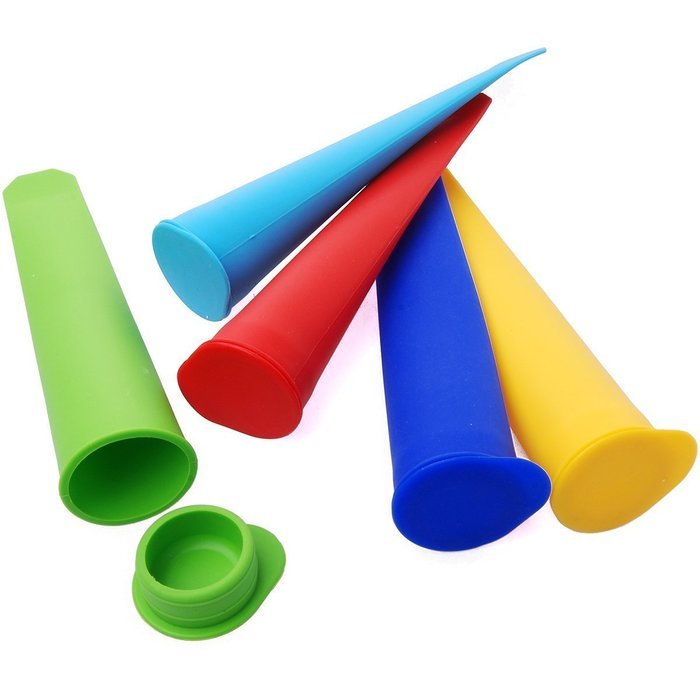 Xcellent Global (3 Pack) Silicone Ice Popsicle Maker / Mold Set Random Color M-HG014 N5