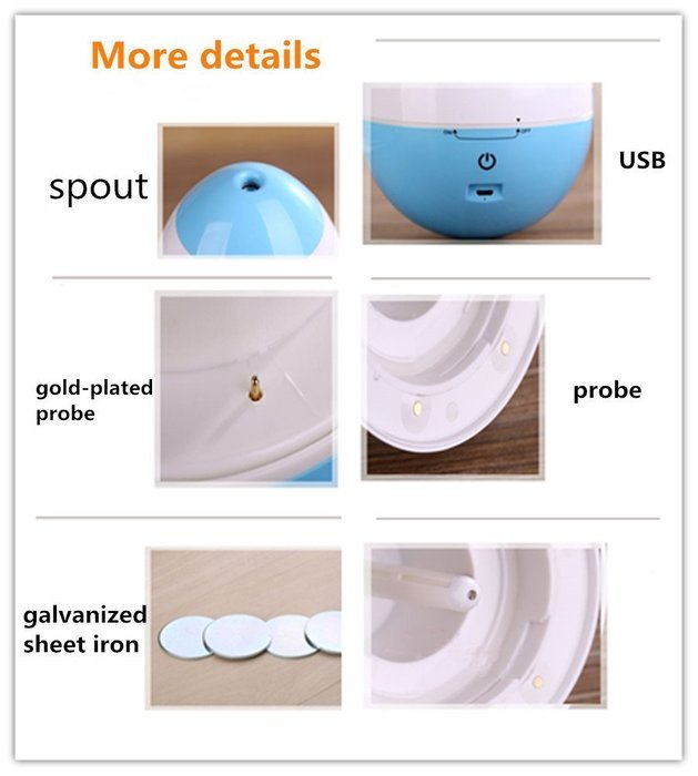 BonNoces USB Tumbler Humidifier Cool Mist Whisper-quiet Operation for Home Bedroom Office Caf&eacute; Shop School Yoga... N3