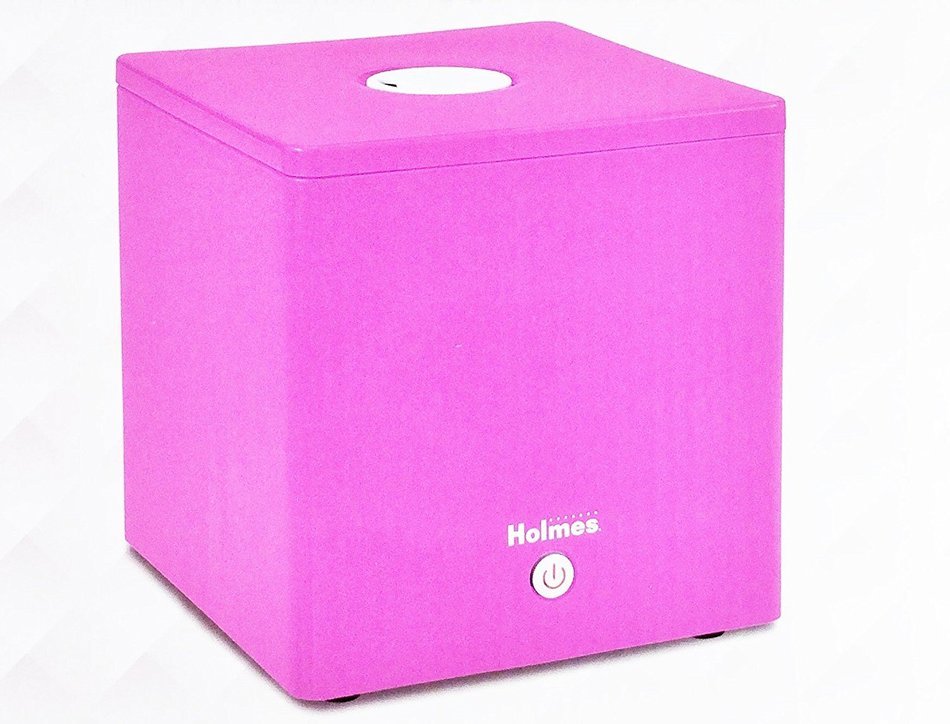 Holmes Ultrasonic Cube Humidifier- Pink