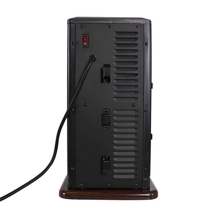 Ainfox 1500W Wooden Portable Fireplaces with 3 Infrared Quartz Tube Tower Heater Electric Free Standing N2