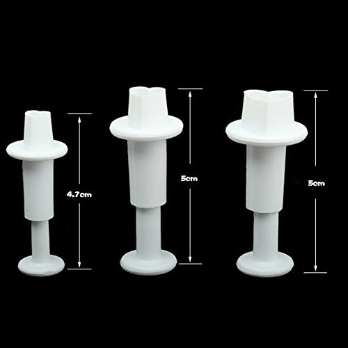 Cutter Plunger Cake Sugar Tool Love Heart 3 In 1 F, shopping N3