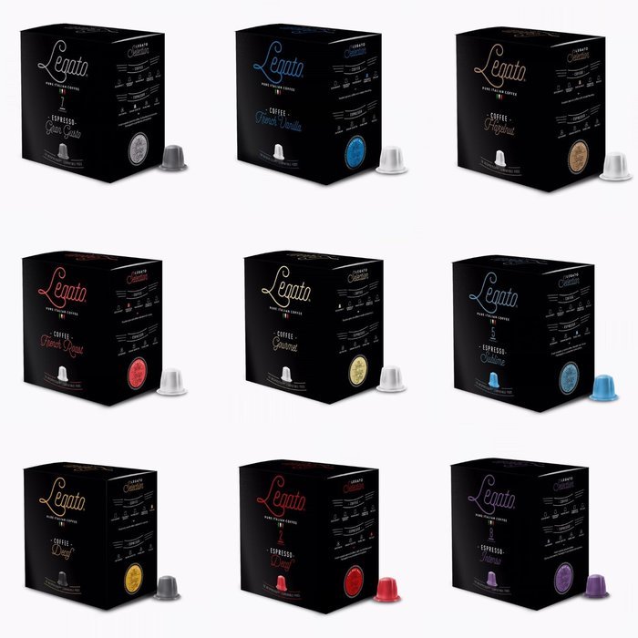 Legato Espresso Capsules - Nespresso Compatible (Decaf) N5