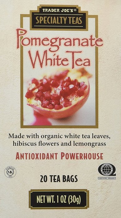 Trader Joe's Pomegranate White Tea, 20 Tea Bags (Pack of 4) N3