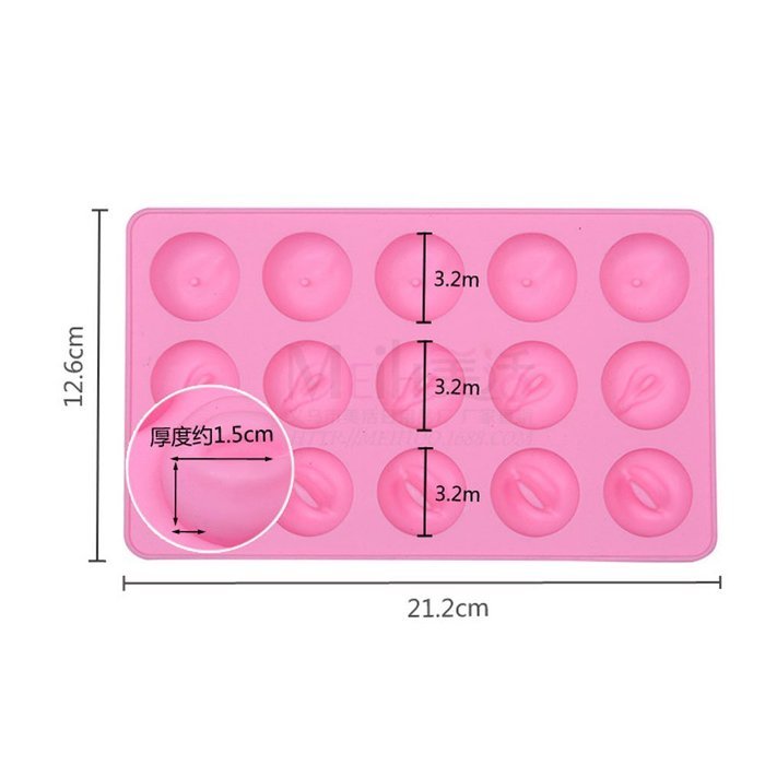 XY Novelty Funny Party Favors Soft Silicone Penis Lips Butt Breast Ice Cube Tray Stag Party N4